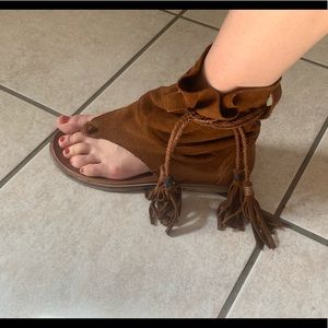 Free People Suede/Leather Sandals